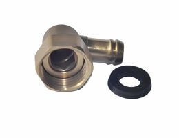 Латунный Поворотный Уголок (УГШ) 1/2 , шланг 10 мм